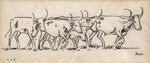 SOLD Edward Borein (1872-1945) - Cattle Crossing