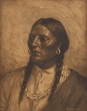 SOLD Joseph Henry Sharp (1859-1953) - Native American Portrait