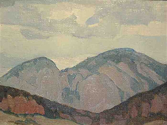 LD W. Herbert Dunton (1878-1936)- Taos Mountain