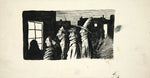 Butler - Group of Four Pen and Ink Drawings (PDC91998B-1115-001)