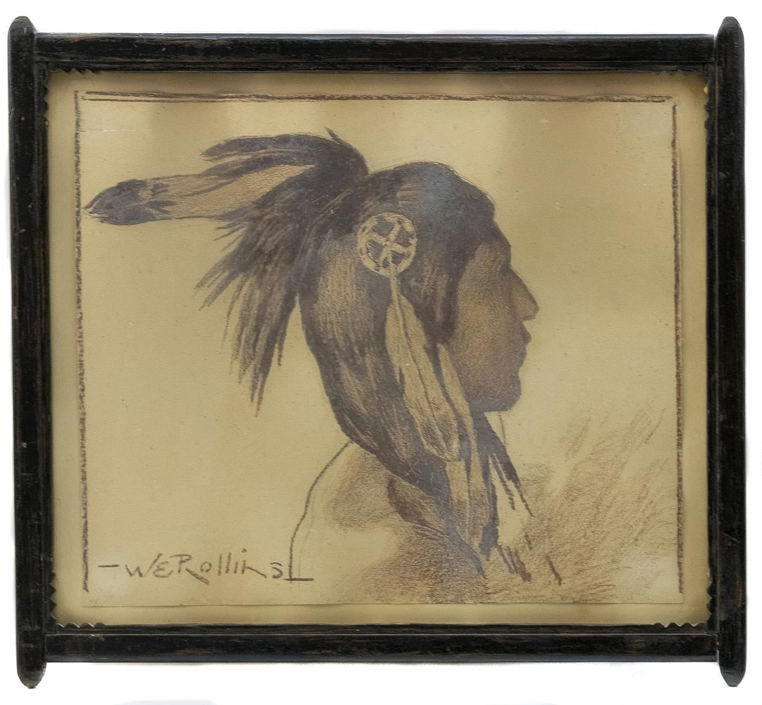 SOLD Warren E. Rollins (1861-1962) - Taos Indian