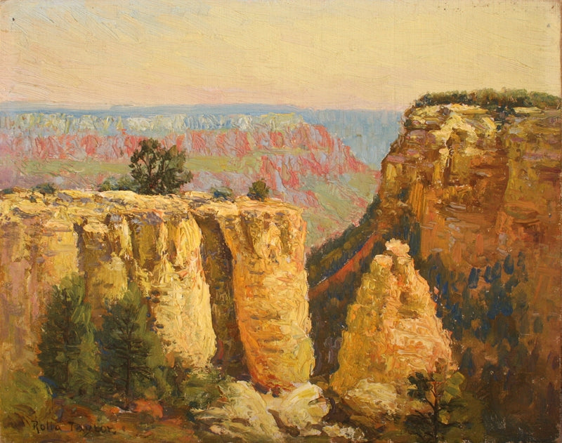 SOLD Rolla Sims Taylor (1872-1970) - Early Morning, Yavapai Point, Grand Canyon, Arizona