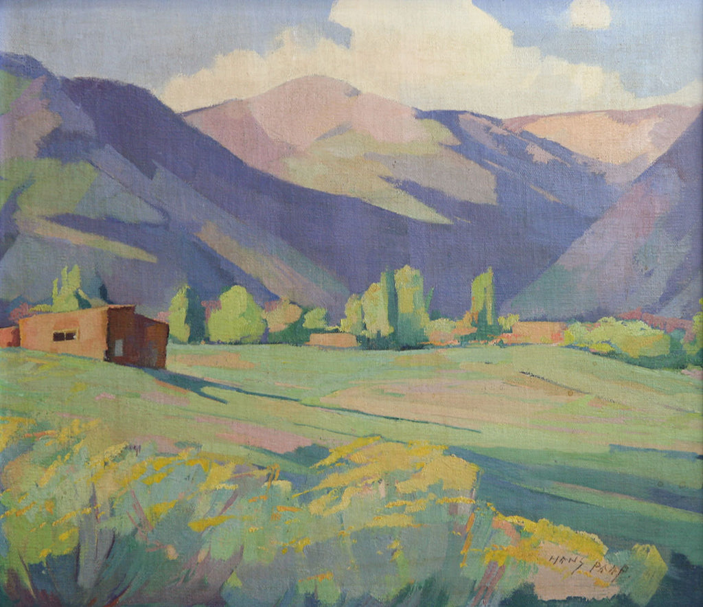SOLD Hans Paap (1894-1966) - Adobe and Mountains