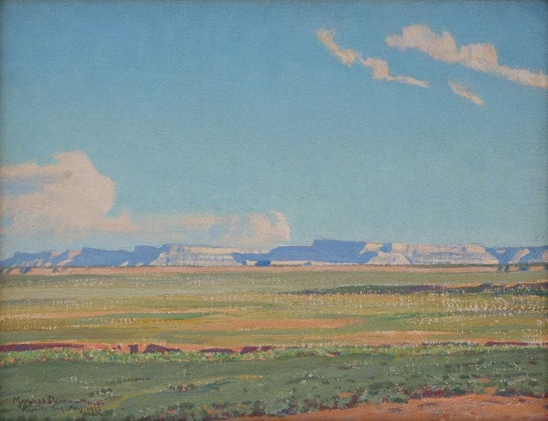 Maynard Dickson Maynard Dixon (1875-1946) - SOLD - Distant Mesa, Kayenta Ariz