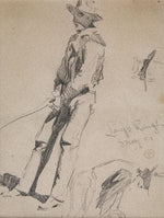 Maynard Dixon (1875-1946) - SOLD - Cowboys Branding