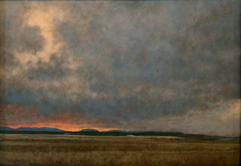 Jeff Aeling - Storm Passing at Twilight - New Mexico