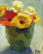 SOLD Peggi Kroll-Roberts - Floral (Green and Yellow)