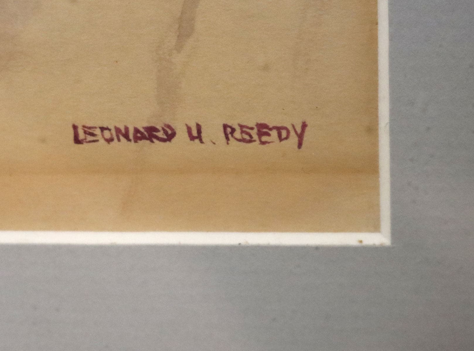 Leonard H. Reedy (1899-1956) - Indian Chief and Warrior on Ridge (PDC91934C-0722-005) 2