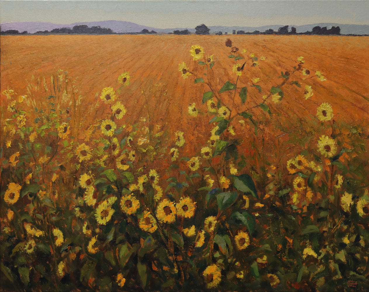 SOLD Gary Ernest Smith - Wild Sunflowers