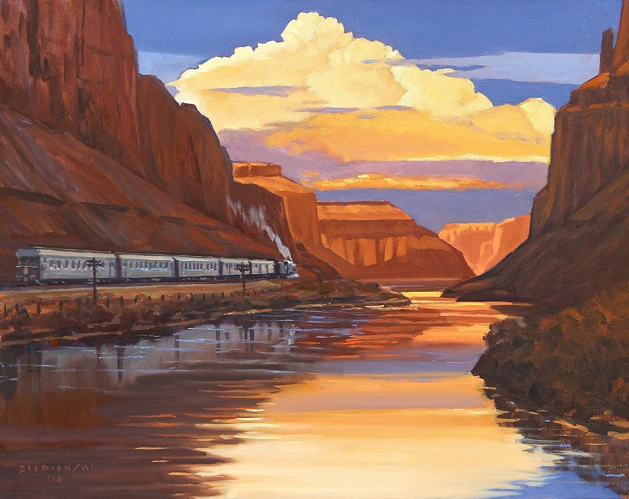 Dennis Ziemienski - River Canyon Reflections