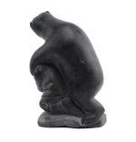Inuit Soapstone Sculpture of Native Americans with Bear c. 1980s, 12" x 12" x 8" (SC90882B-0523-001)