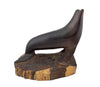 Seri Contemporary Wooden Seal Sculpture, 11.75" x 7" x 12" (SC91996C-1121-007)