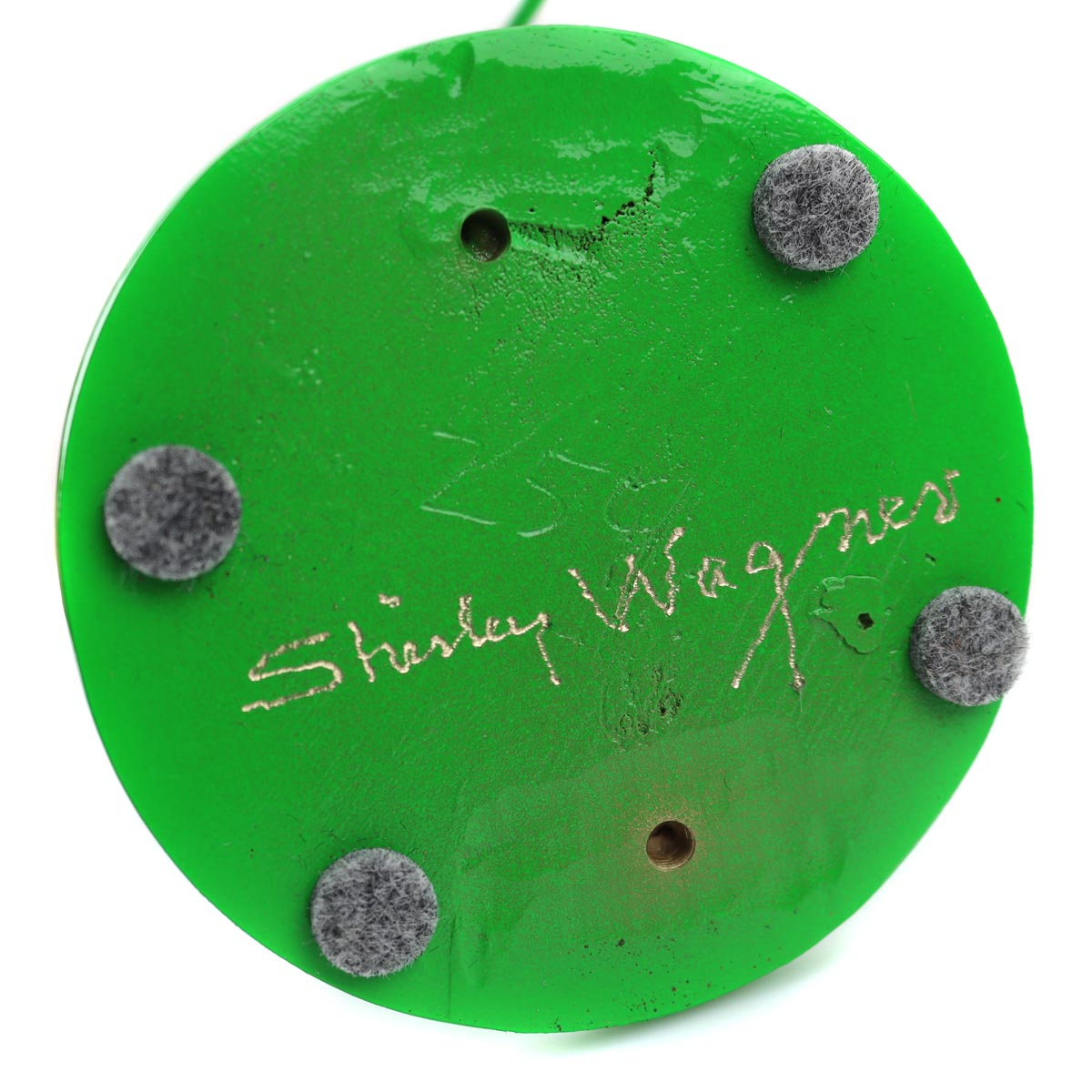 Shirley Wagner - "Pure (Male Green)" Cast Bronze and Powder Coated (SC92312A-0322-006) 4