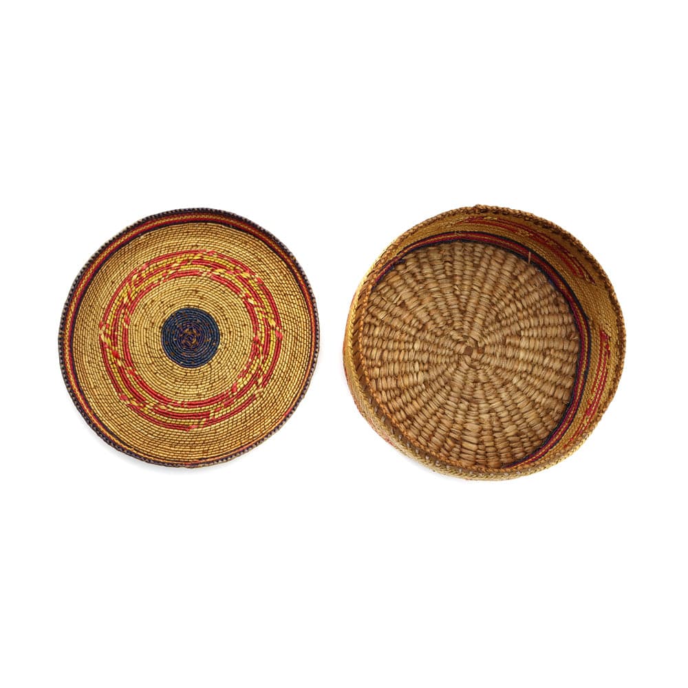 Makah Polychrome Lidded Basket c. 1900-20s, 3" x 5.75" (SK2984) 4
