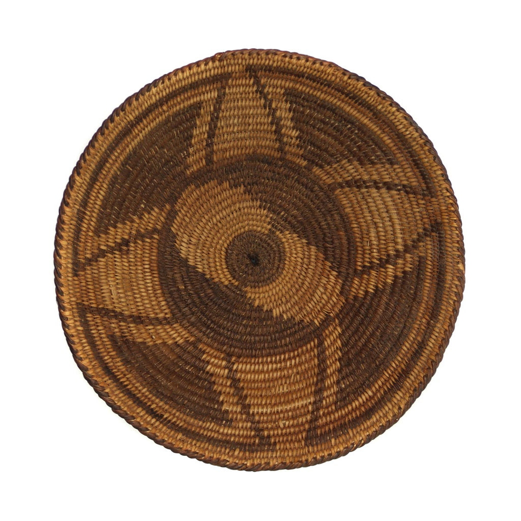 Apache Basket with Geometric Design c. 1890s, 2" x 8.25" (SK3278)