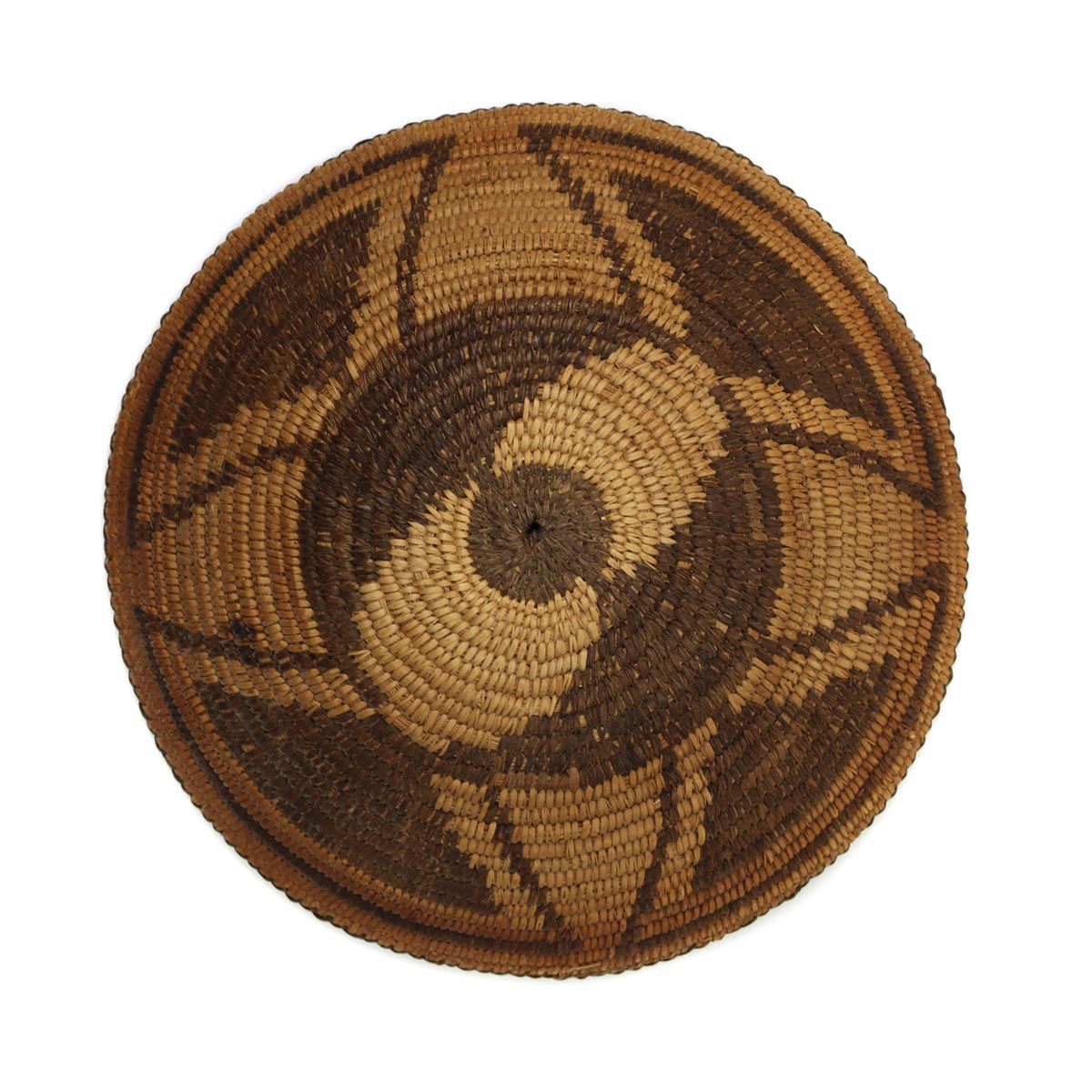 Apache Basket with Geometric Design c. 1890s, 2" x 8.25" (SK3278) 1