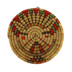 Hopi Polychrome Coiled Plaque with Kachina Pictorial c. 1900s, 15" x 14" (SK3295)