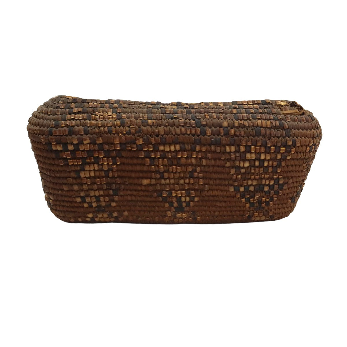 Thompson River Imbricated Basket c. 1880-90s, 4.5" x 10.5" 7.5" (SK3318) 1
