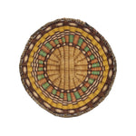 Hopi Polychrome Wicker Plaque c. 1960s, 9.5" diameter (SK3349) 1