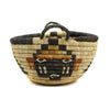 Hopi Polychrome Oval Basket with Kachina Pictorials c. 1940s, 5" x 10" x 7.25" (SK90377B-0423-004) 1