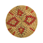 
Hopi Coiled Polychrome Plaque with Flower Design c. 1900-20s, 16.25" diameter (SK90404A-1122-017) 1