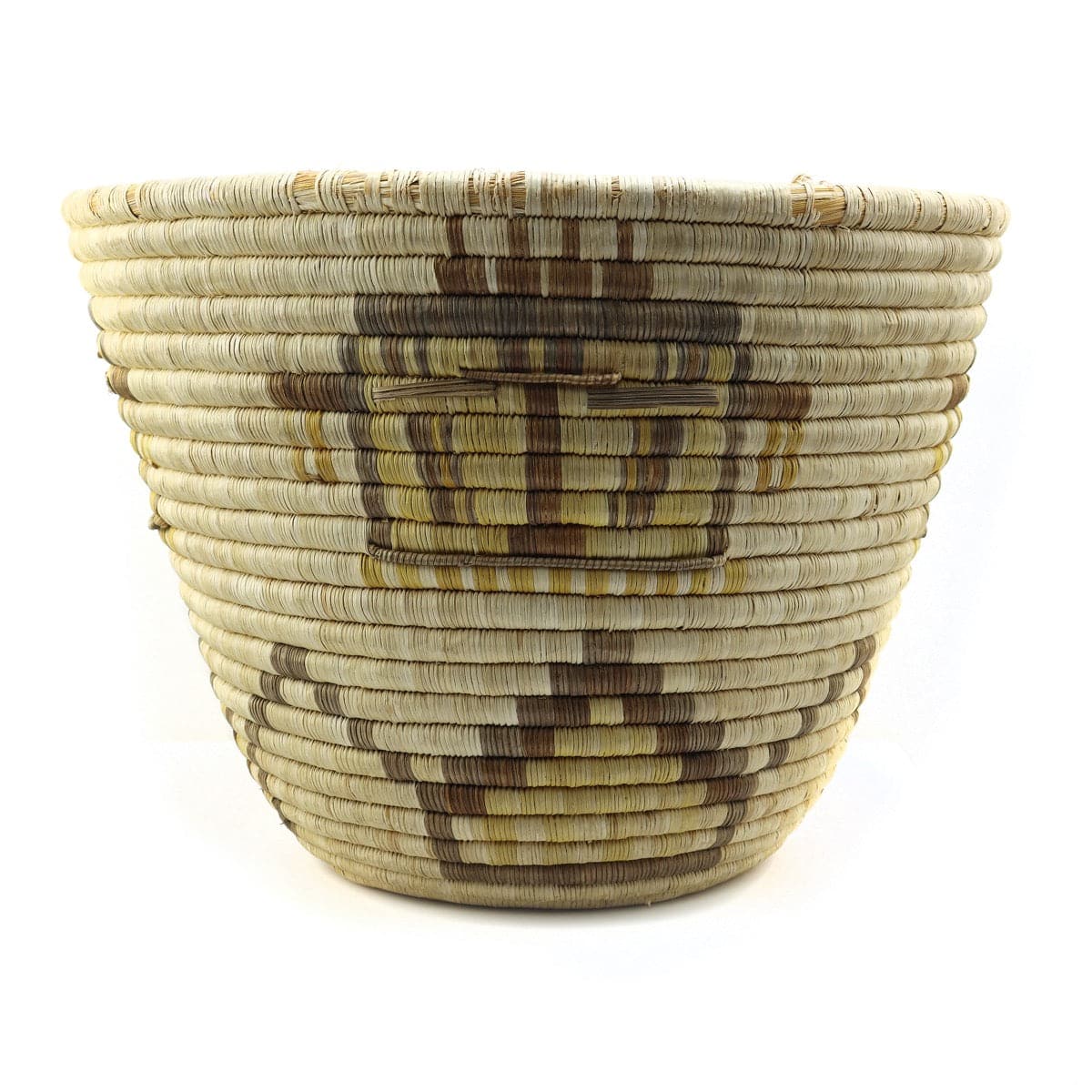 Hopi Polychrome Coiled Basket with Kachina Pictorial c. 1920s, 11" x 15" (SK91855-096-002) 6
