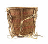 Apache Polychrome Burden Basket c. 1890s, 13.75" x 13.5" (SK92249-0522-007) 2