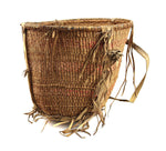 Apache Polychrome Burden Basket c. 1890s, 13.75" x 13.5" (SK92249-0522-007) 3