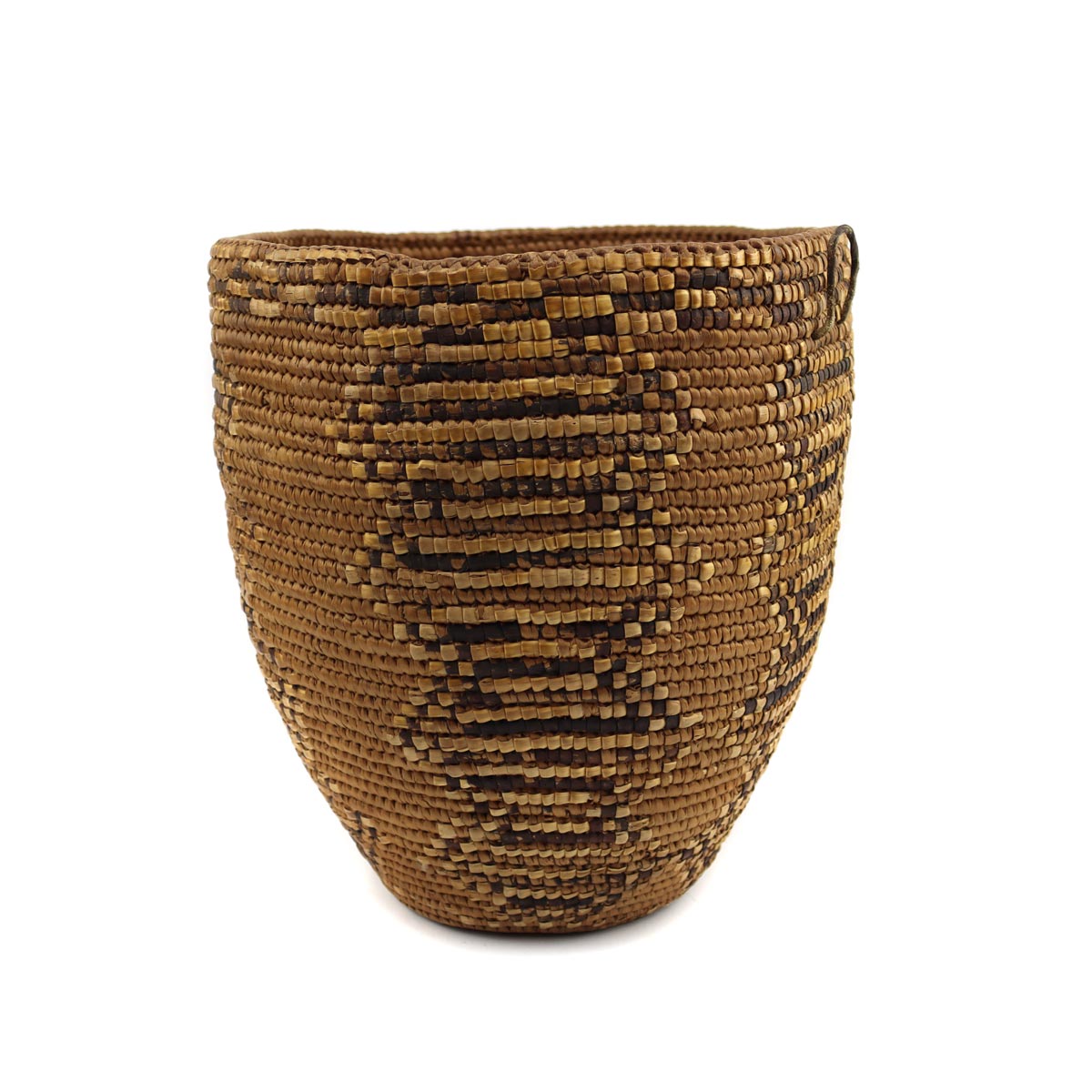 Salish Polychrome Burden Basket c. 1890s, 12" x 13.5" x 11.25" (SK92306-1222-001)1
