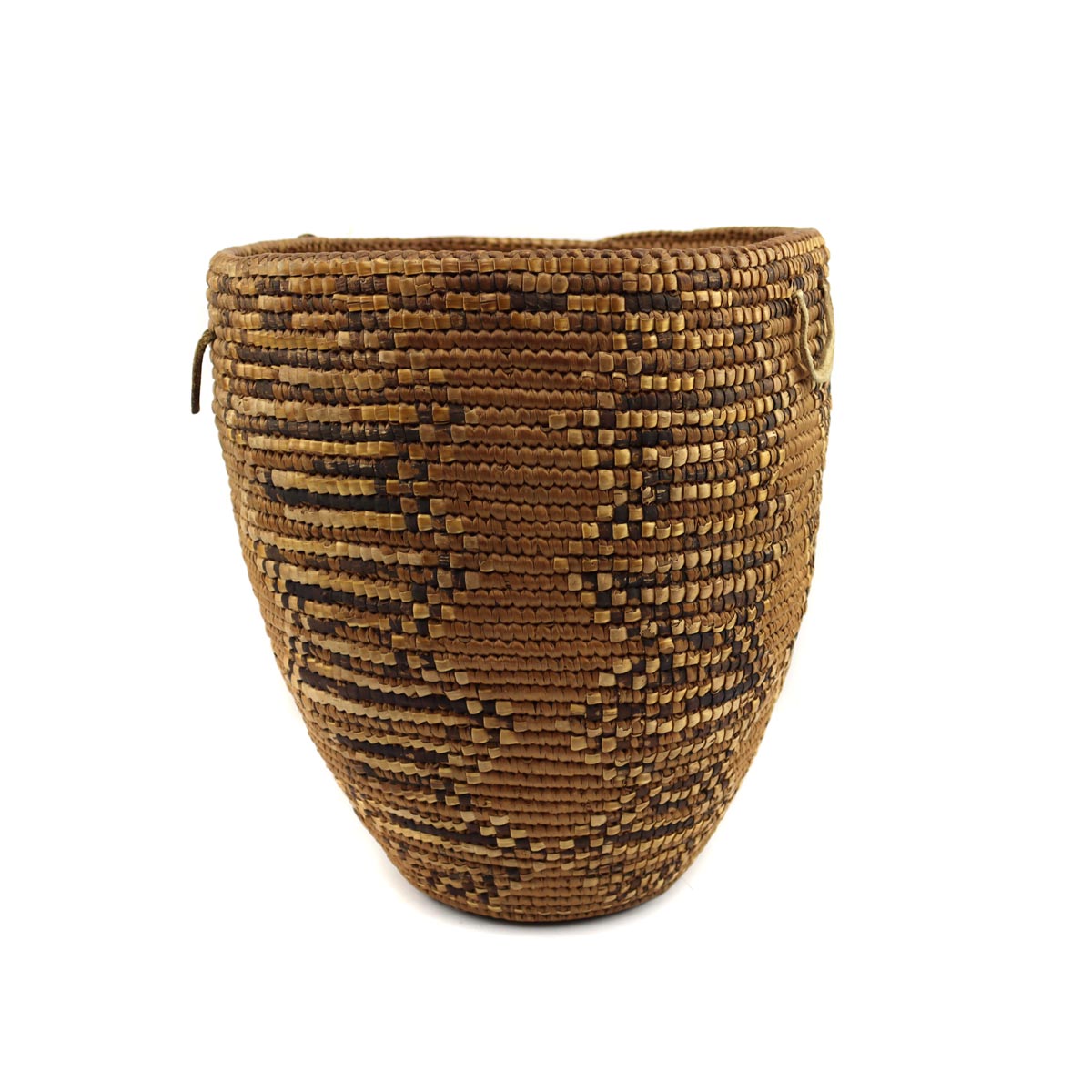 Salish Polychrome Burden Basket c. 1890s, 12" x 13.5" x 11.25" (SK92306-1222-001)3
