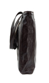 Custom Leather Handbag with c. 1900s Navajo Ganado Textile Inlay, 13" x 16" x 3.5" (T5905)1
