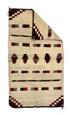 Navajo Double Saddle Blanket c. 1900-10s, 62" x 35" (T5963) 1
