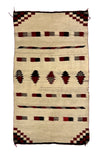 Navajo Double Saddle Blanket c. 1900-10s, 62" x 35" (T5963) 2