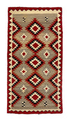 Navajo Red Mesa Rug c. 1920s, 74.5" x 39" (T6008)