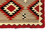 Navajo Red Mesa Rug c. 1920s, 74.5" x 39" (T6008) 1