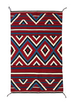 Navajo Revival Blanket c. 1900s, 64" x 39.5" (T6122) 2