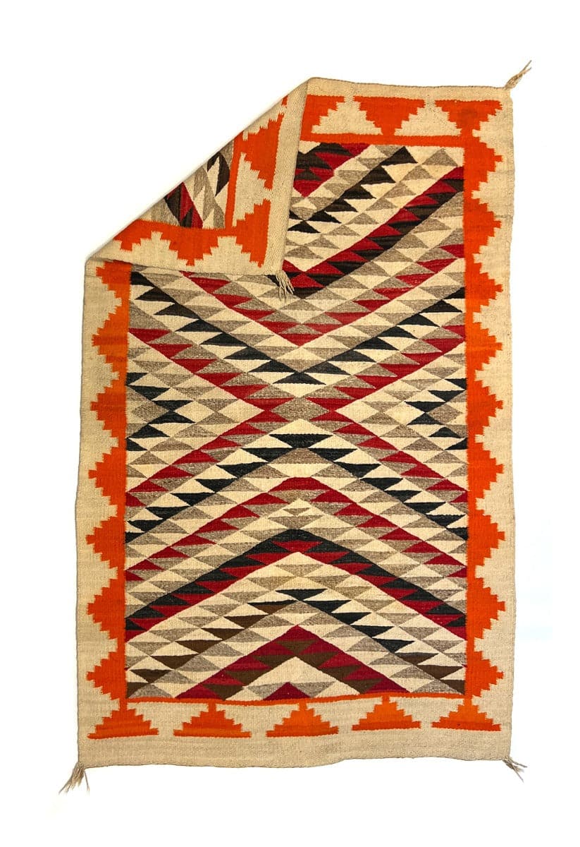 Navajo Red Mesa Rug c. 1910-20s, 72.5" x 45.5" (T6124) 1