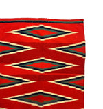 Navajo Late Classic Germantown Blanket with Raveled Bayeta c. 1870s, 73.75" x 54.25" (T6227) 5