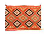 Navajo Germantown Single Saddle Blanket c. 1890s, 29.5" x 36" (T6266)

