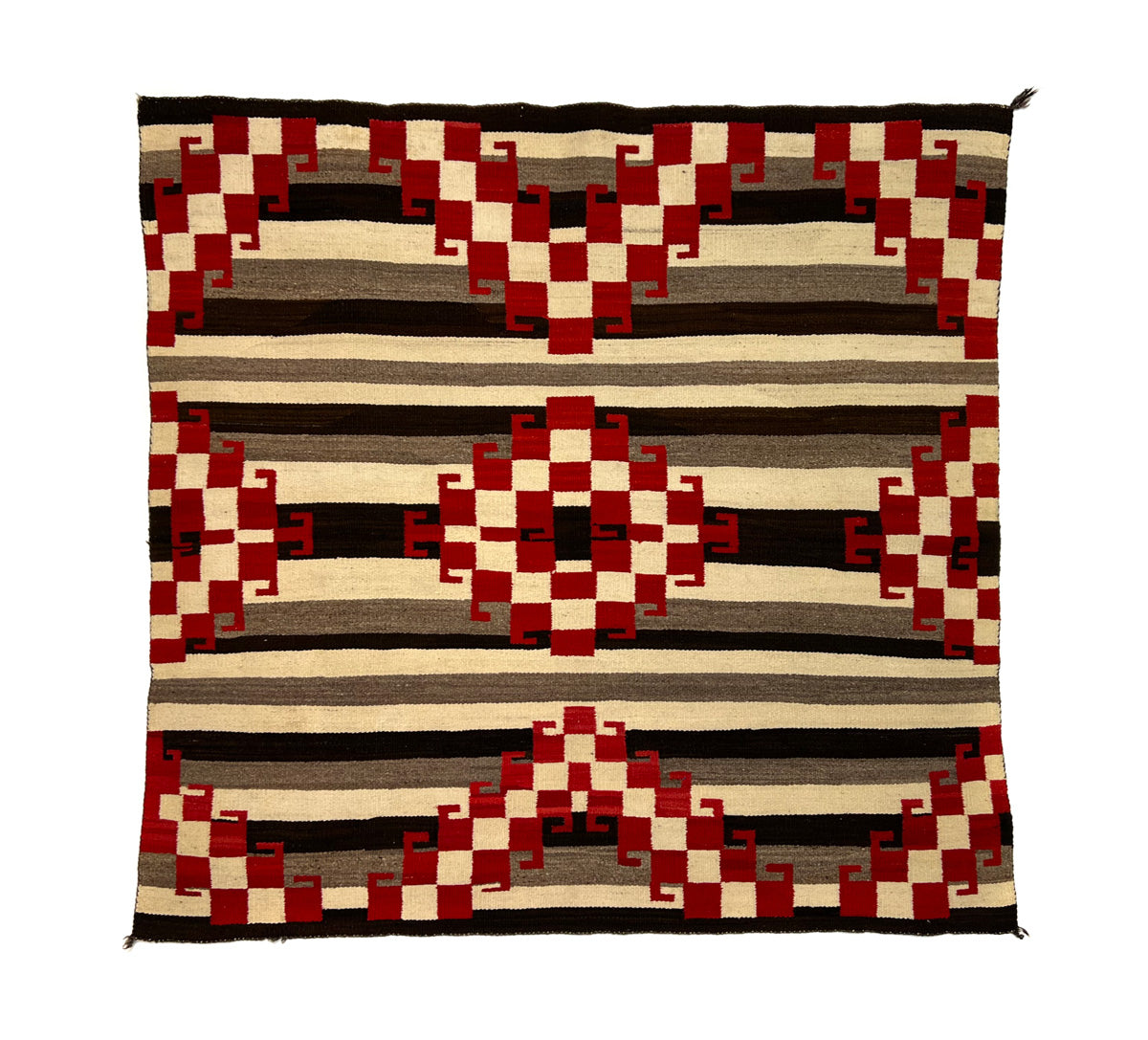 Navajo Third Phase Chiefs Blanket c. 1930s, 55" x 55" (T6275)