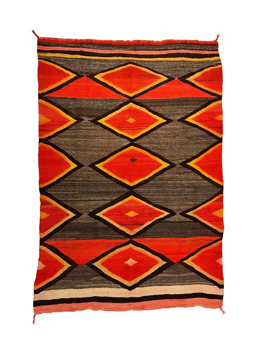 Navajo Transitional Blanket c. 1900s, 77.5" x 54" (T6375)
