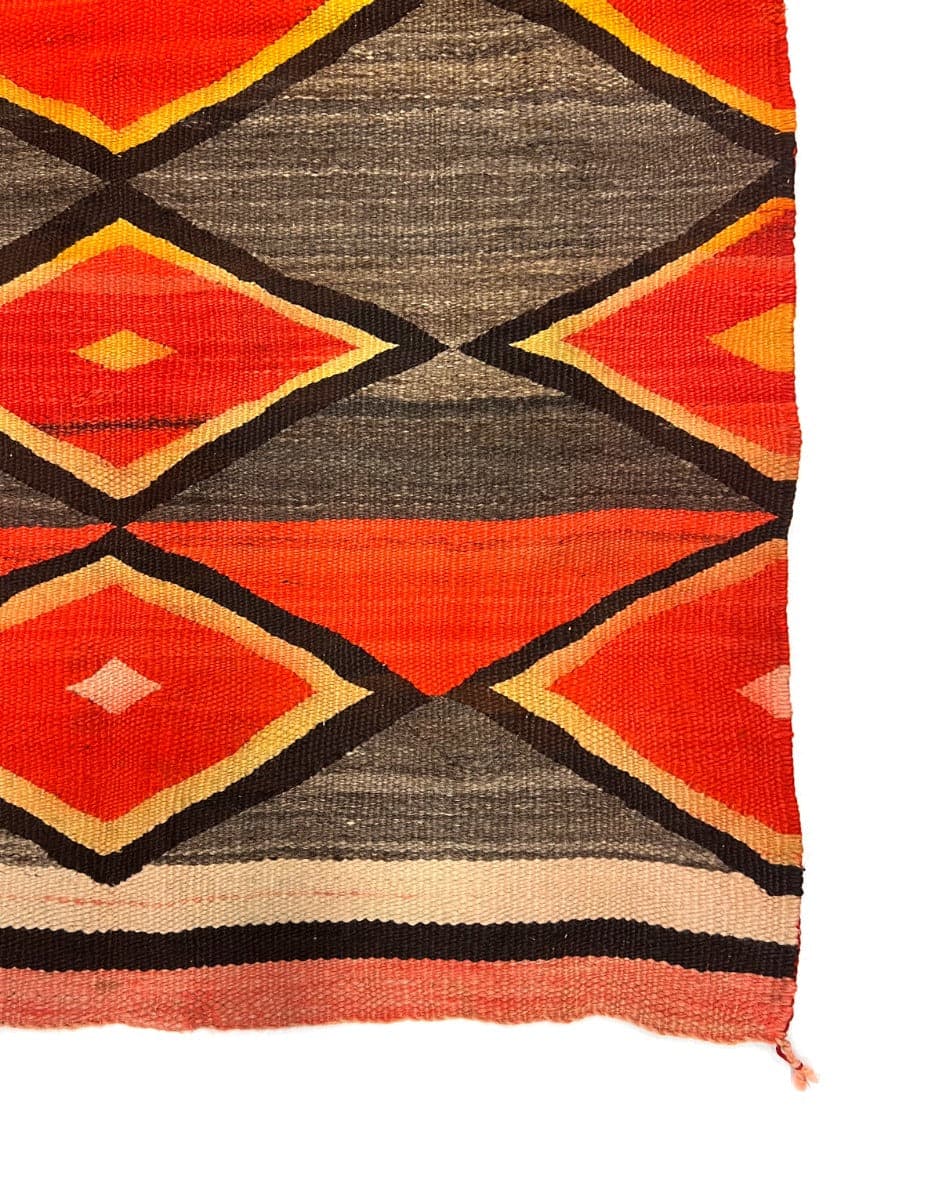 Navajo Transitional Blanket c. 1900s, 77.5" x 54" (T6375) 1