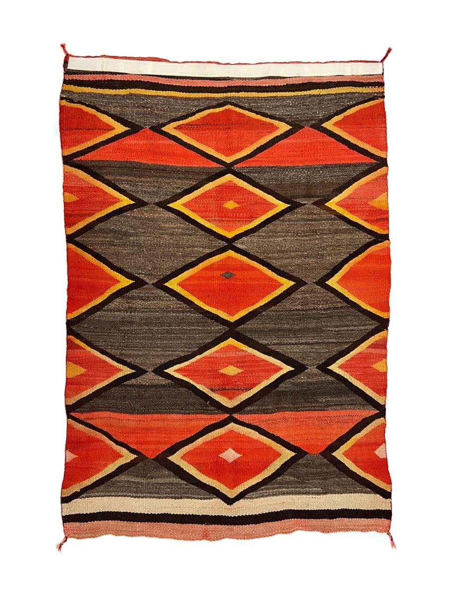 Navajo Transitional Blanket c. 1900s, 77.5" x 54" (T6375) 2