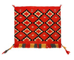 Navajo Germantown Single Saddle Blanket c. 1890s, 30" x 36" (T6382)