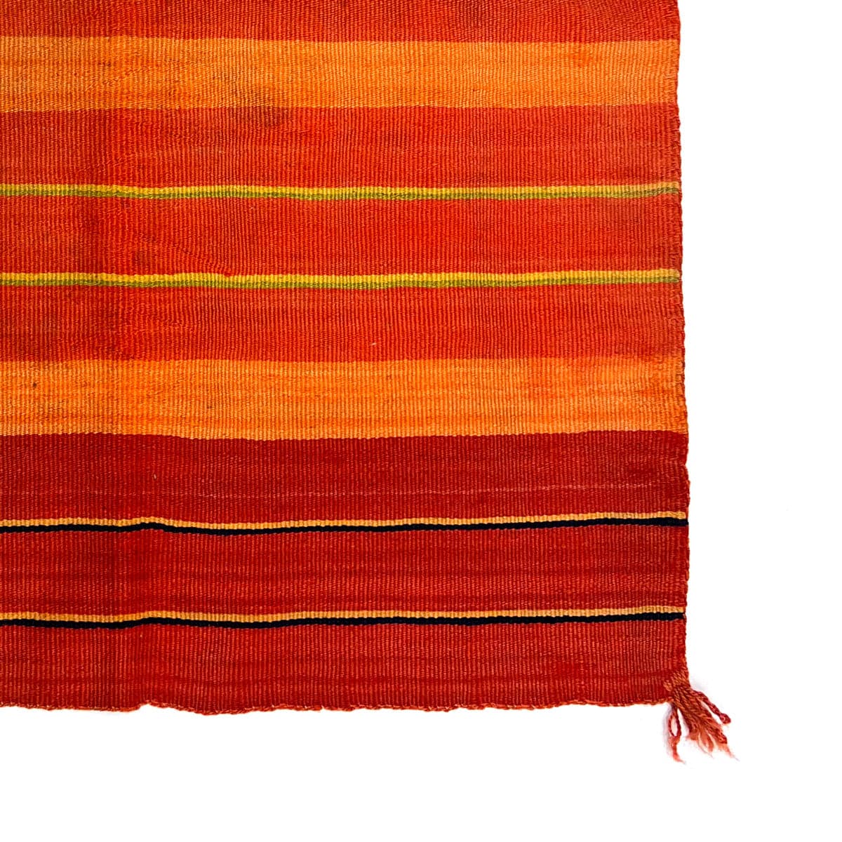 Navajo Transitional Double Saddle Blanket with Indigo Dye c. 1880s, 45" x 34" (T6386) 1