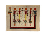 Navajo Yei Pictorial Rug with Rainbow God c. 1930s, 41" x 51.5" (T6466)
