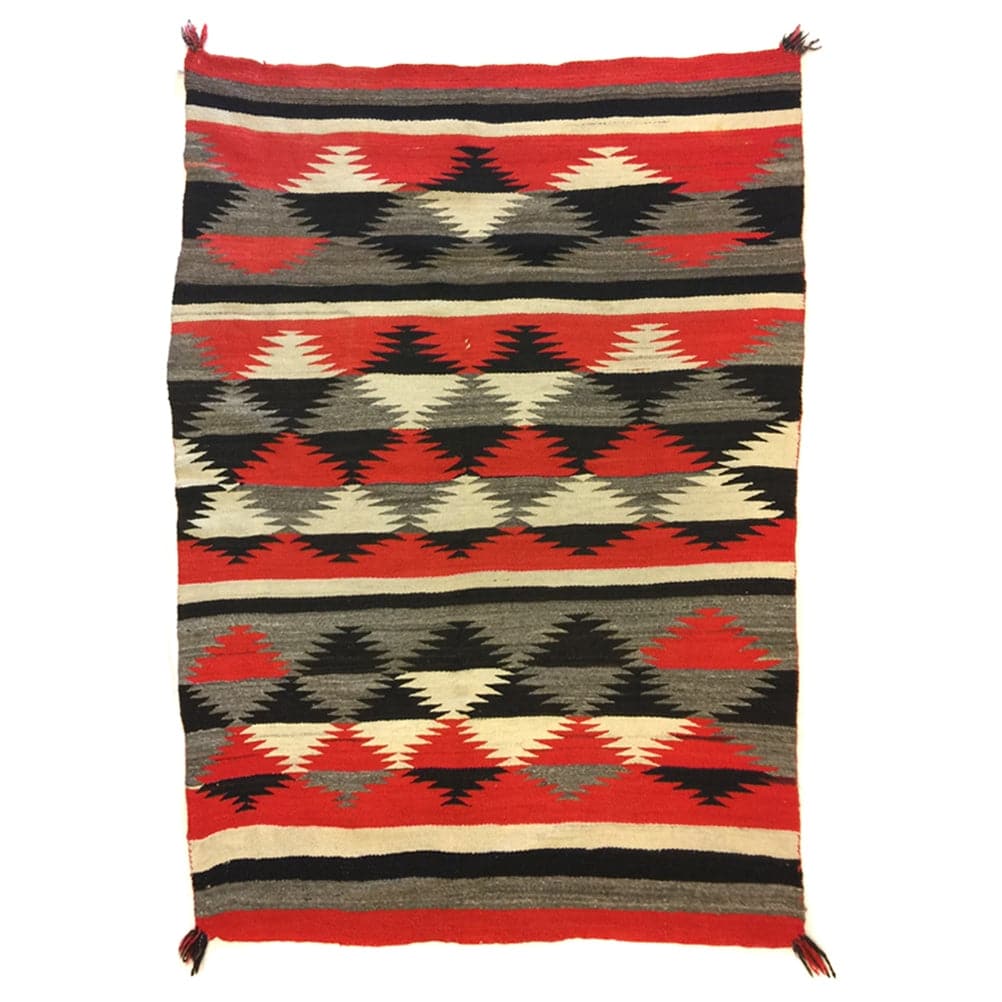 Navajo Transitional Blanket, circa 1890s, 76" x 56"