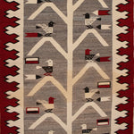 Large Navajo Teec Nos Pos Tree of Life Pictorial Rug, c. 1930s, 134" x 66" (T90404A-0816-101)