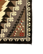 Navajo Two Grey Hills Rug c. 1950-60s, 76.25" x 49.5" (T90404A-1122-007) 1
