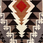 Navajo Two Grey Hills Rug c. 1950-60s, 76.25" x 49.5" (T90404A-1122-007) 3